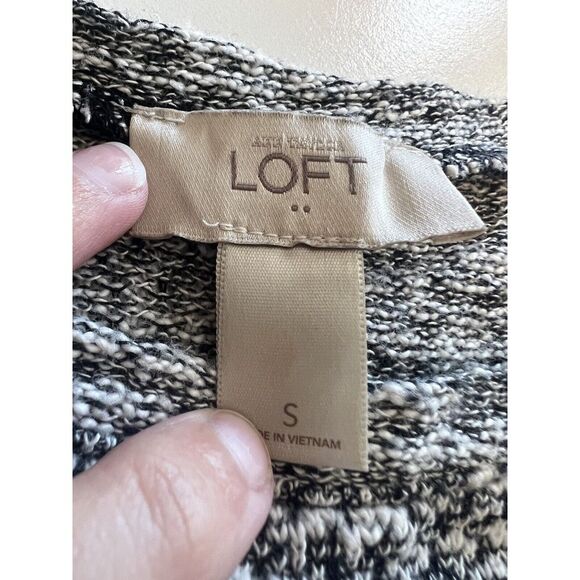 ANN TAYLOR LOFT Women's Size Small S Sweater Shirt Top 3/4 Sleeve Drawstring Hem - Picture 6 of 8